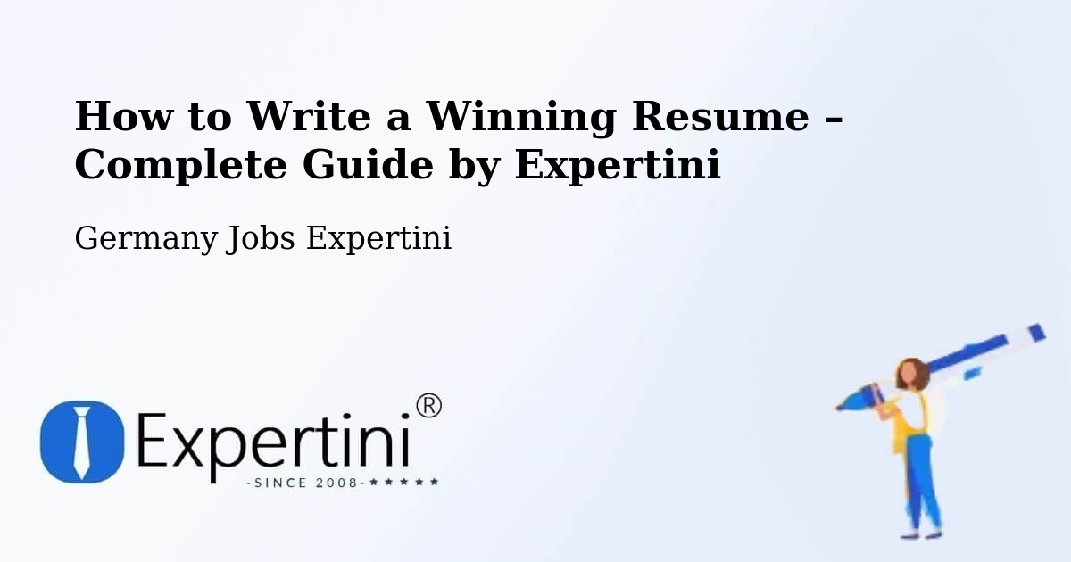Resume Writing Guide for Job Seekers – Altleiningen - Altleiningen, Germany Jobs Expertini